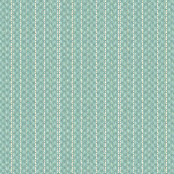 "Creating Memories"- Woven Seamstripe Teal by Tone Finnanger for Tilda