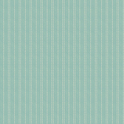 "Creating Memories"- Woven Seamstripe Teal by Tone Finnanger for Tilda