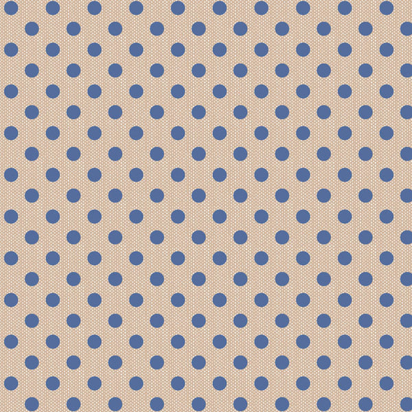 "Creating Memories"- Woven Polkadot Blue by Tone Finnanger for Tilda