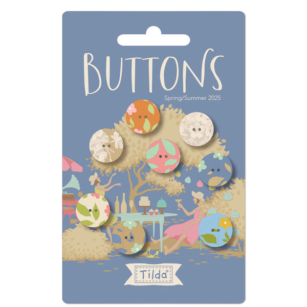 "Sunday Brunch"-  Buttons 0.55 in (14mm)