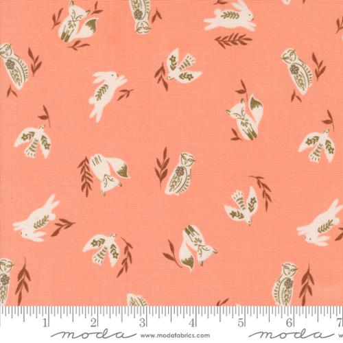 "Folk Lore"-Fable Friends Peach Blossom by Fancy That Design House for Moda