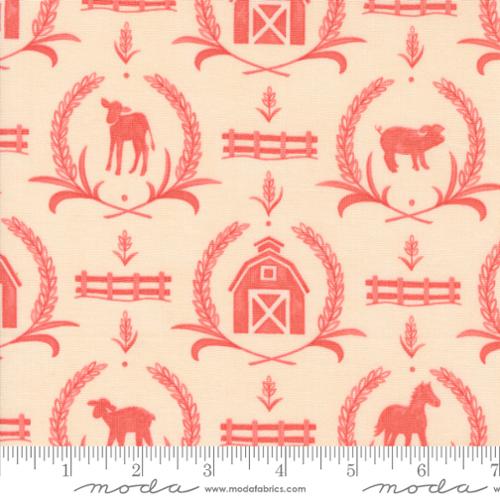 "Willow's Farm"-Farm Yard Blush by Deb Strain for Moda