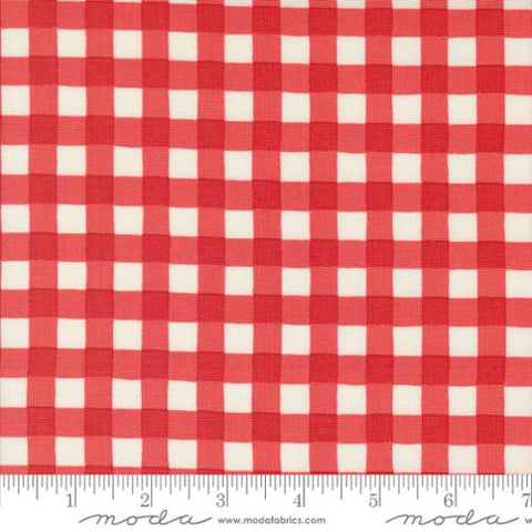 "Willow's Farm"-Farm House Gingham Barn Red by Deb Strain for Moda