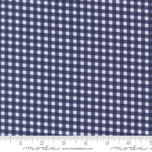 "Farm And Garden"-Indigo Gingham by Cathe Holden for Moda