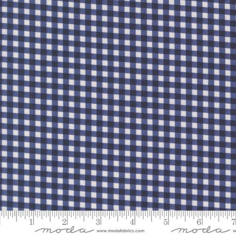 "Farm And Garden"-Indigo Gingham by Cathe Holden for Moda