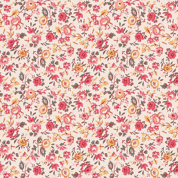 "Piece & Plenty"-Floral Coral by Lori Holt of Bee in My Bonnet for Riley Blake