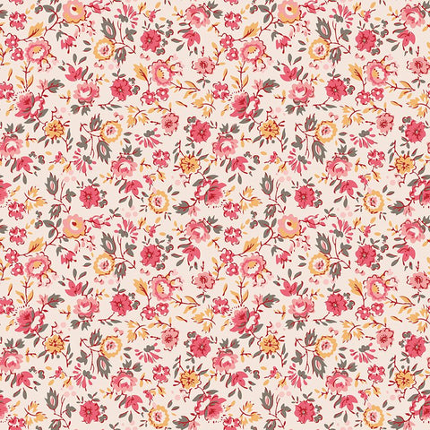 "Piece & Plenty"-Floral Coral by Lori Holt of Bee in My Bonnet for Riley Blake