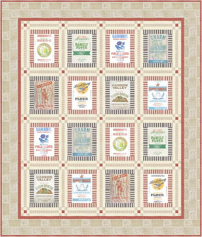 "Farm and Garden" Feed Sack Picnic Pattern by Hayes - Tiffany