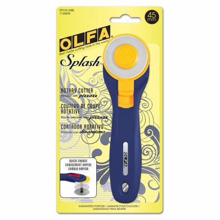 Olfa 45MM Splash Navy Rotary Cutter  RTY-2/C